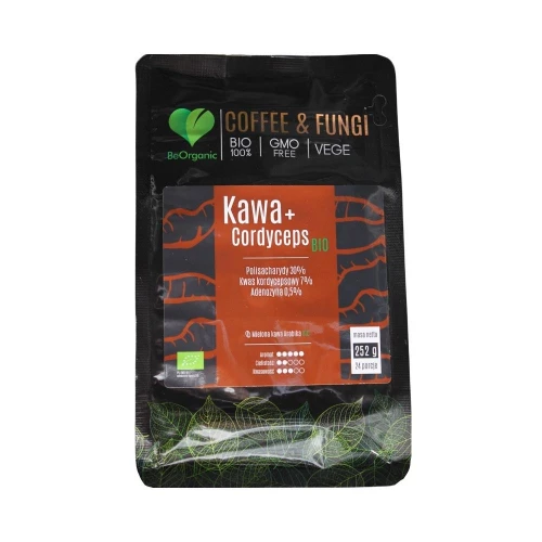 BeOrganic - Kawa Arabica mielona + Cordyceps BIO - 252g BeOrganic - Kawa Arabica mielona + Cordyceps BIO - 252g